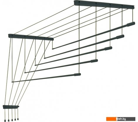  - Сушилки для белья Comfort Alumin Потолочная Алюминиевая Graphite Premium 5 прутьев 3 м (графитовый) - Потолочная Алюминиевая Graphite Premium 5 прутьев 3 м (графитовый)