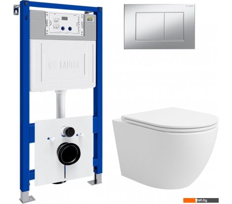  - Унитазы Lauter Vortex 2110830 с кнопкой 219703J (прямоугольная, сатин) - Vortex 2110830 с кнопкой 219703J (прямоугольная, сатин)