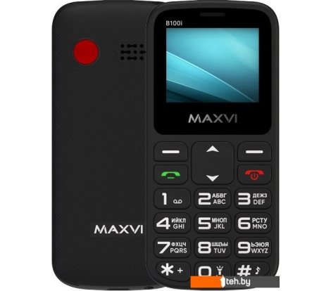  - Мобильные телефоны Maxvi B100i (черный) - B100i (черный)
