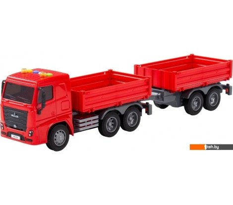  - Игрушечный транспорт Полесье МАЗ Бортовой с прицепом 94155 - МАЗ Бортовой с прицепом 94155