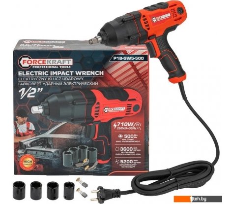  - Шуруповерты, гайковерты, электроотвертки ForceKraft FK-P1B-GW5-500 - FK-P1B-GW5-500