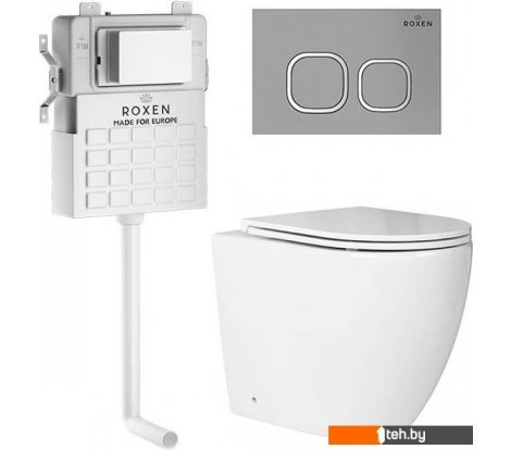  - Унитазы Roxen Antares в комплекте с инсталляцией Attach 5 в 1 966947 (кнопка: хром матовый) - Antares в комплекте с инсталляцией Attach 5 в 1 966947 (кнопка: хром матовый)