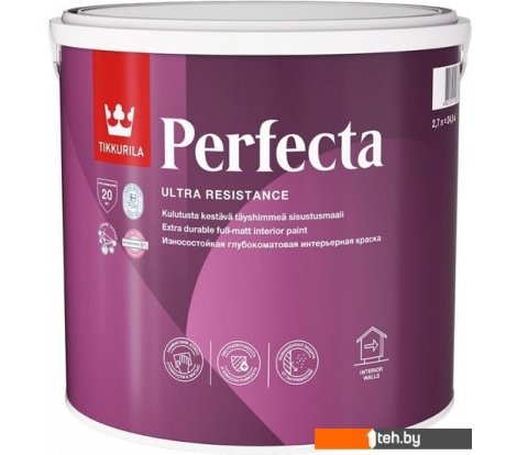  - Краски и эмали Tikkurila Perfecta 2.7 л (база А, глубокоматовая) - Perfecta 2.7 л (база А, глубокоматовая)