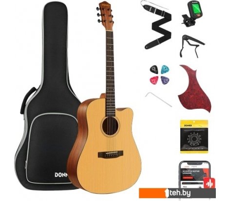  - Гитары Donner DAG-1C Natural (с комплектом аксессуаров) - DAG-1C Natural (с комплектом аксессуаров)