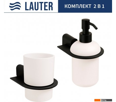  - Аксессуары для ванной и туалета Lauter 21SH2062 + 21SH42092 (Matt Black, 2 предмета) - 21SH2062 + 21SH42092 (Matt Black, 2 предмета)