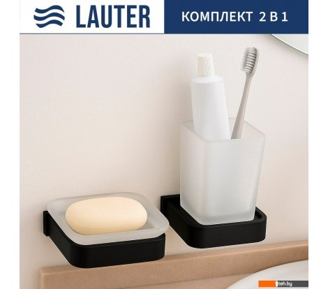  - Аксессуары для ванной и туалета Lauter 21SH7062 + 21SH7052 (Matt Black, 2 предмета) - 21SH7062 + 21SH7052 (Matt Black, 2 предмета)