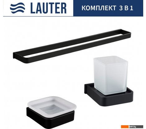  - Аксессуары для ванной и туалета Lauter 21SH7062 + 21SH7052 + 21SH8372 (Matt Black, 3 предмета) - 21SH7062 + 21SH7052 + 21SH8372 (Matt Black, 3 предмета)