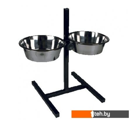  - Миски, поилки, кормушки для животных Zoonik 08822 (черный, с мисками) - 08822 (черный, с мисками)