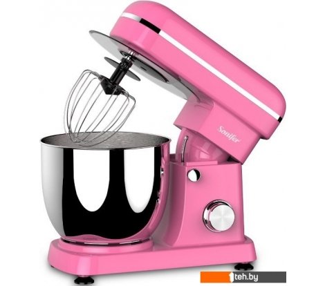 - Кухонные комбайны, машины и планетарные миксеры Sonifer SF-8065 (розовый) - SF-8065 (розовый)