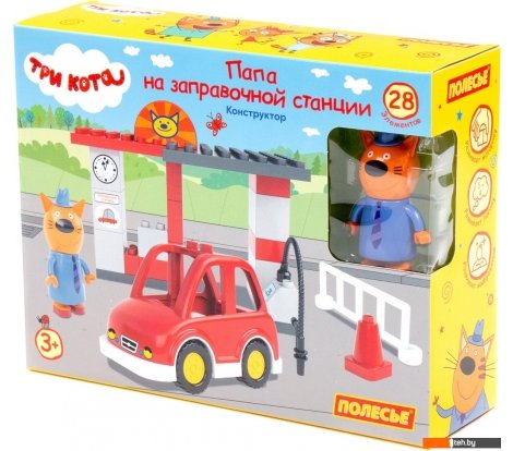  - Конструкторы Полесье Три кота. Папа на заправочной станции 77520 - Три кота. Папа на заправочной станции 77520