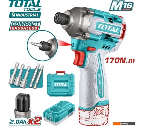  - Шуруповерты, гайковерты, электроотвертки Total TIRLI16178 (с 2-мя АКБ, кейс) - TIRLI16178 (с 2-мя АКБ, кейс)