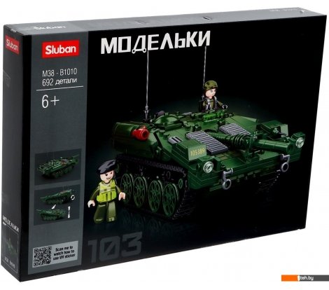  - Конструкторы Sluban Модельки. Боевой танк M38-B1010 (692эл) - Модельки. Боевой танк M38-B1010 (692эл)