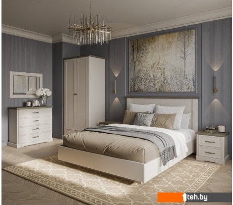  - Кровати Anrex Toscana New 160 с ПМ (персидский жемчуг/каньон) - Toscana New 160 с ПМ (персидский жемчуг/каньон)