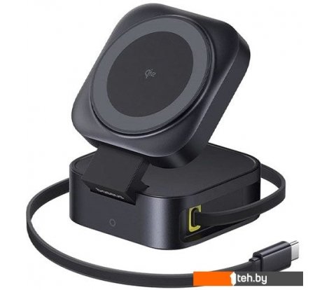  - Зарядные устройства Baseus PicoGo Series 2-in-1 Magnetic Wireless Charger Qi2 67W P10276800123-00 (черный) - PicoGo Series 2-in-1 Magnetic Wireless Charger Qi2 67W P10276800123-00 (черный)