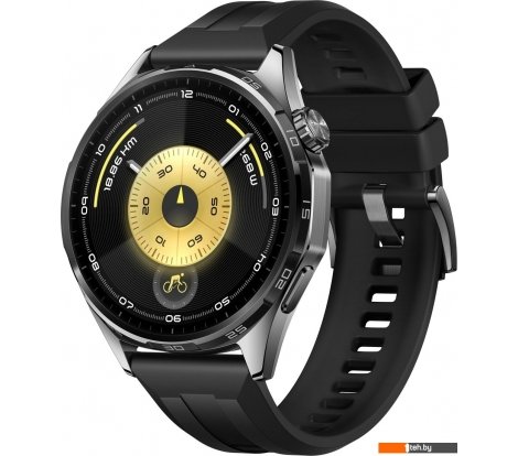  - Умные часы и браслеты Huawei Watch GT 6 46 мм (черный, с черным силиконовым ремешком, международная версия) - Watch GT 6 46 мм (черный, с черным силиконовым ремешком, международная версия)