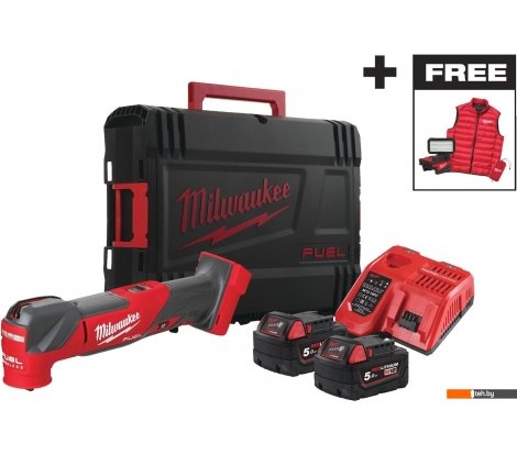  - Шлифмашины Milwaukee M18 FMTMC-502X 4933499454 (с 2-мя АКБ, кейс) - M18 FMTMC-502X 4933499454 (с 2-мя АКБ, кейс)