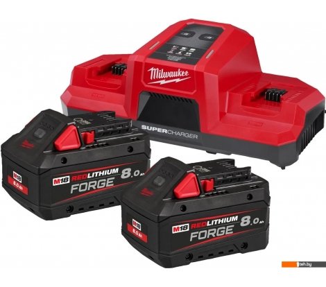  - Аккумуляторы и зарядные устройства для инструмента Milwaukee M18 FORGENRG-802DBSC 4933498616 (18В + 18В/8 Ач) - M18 FORGENRG-802DBSC 4933498616 (18В + 18В/8 Ач)