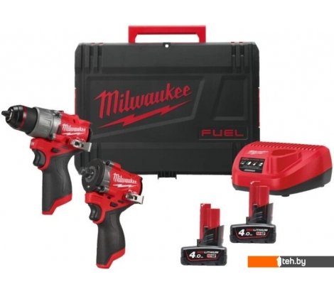  - Наборы электроинструментов Milwaukee M12FPP2X2-402X 4933498741 (шуруповерт, винтоверт, 2 АКБ, кейс) - M12FPP2X2-402X 4933498741 (шуруповерт, винтоверт, 2 АКБ, кейс)