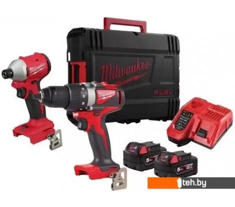  - Наборы электроинструментов Milwaukee M18 BLPP2B3-502X 4933492846 (шуруповерт, винтоверт, 2 АКБ, кейс) - M18 BLPP2B3-502X 4933492846 (шуруповерт, винтоверт, 2 АКБ, кейс)
