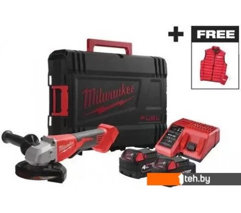  - Угловые шлифмашины (болгарки) Milwaukee BLSAG125XPDMC-402X 4933499460 (с 2-мя АКБ, кейс) - BLSAG125XPDMC-402X 4933499460 (с 2-мя АКБ, кейс)