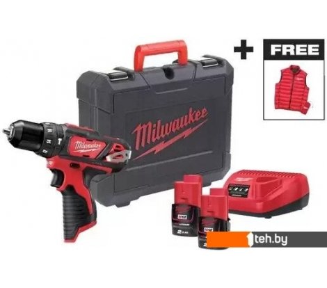  - Шуруповерты, гайковерты, электроотвертки Milwaukee M12 BPDMC-202C 4933499465 (с 2-мя АКБ, кейс) - M12 BPDMC-202C 4933499465 (с 2-мя АКБ, кейс)