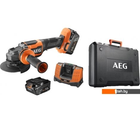  - Угловые шлифмашины (болгарки) AEG Powertools BEWS 18-125BLPX2-502C 4935480858 (с 2-мя АКБ) - BEWS 18-125BLPX2-502C 4935480858 (с 2-мя АКБ)