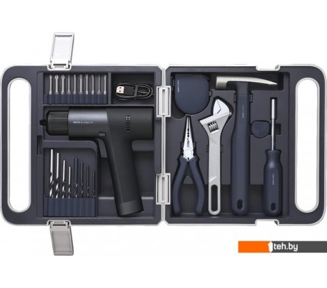  - Шуруповерты, гайковерты, электроотвертки HOTO 12V Brushless Drill Kit QWDZGJ001 (с АКБ, кейс, набор инструментов) - 12V Brushless Drill Kit QWDZGJ001 (с АКБ, кейс, набор инструментов)