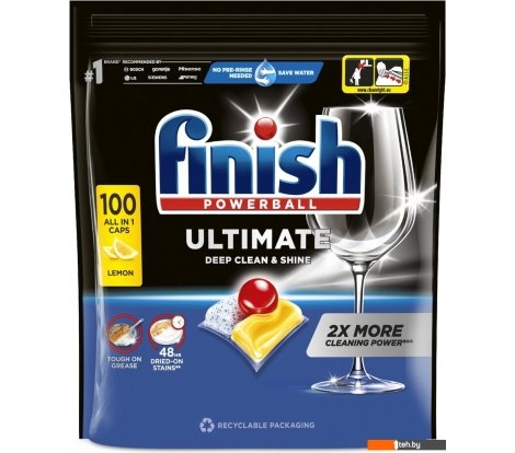  - Бытовая химия Finish Powerball Ultimate All In 1 Лимон (100 шт) - Powerball Ultimate All In 1 Лимон (100 шт)