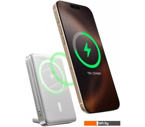  - Портативные зарядные устройства Baseus Nomos Qi2 Magnetic Power Bank 10000mAh (серебристый) - Nomos Qi2 Magnetic Power Bank 10000mAh (серебристый)