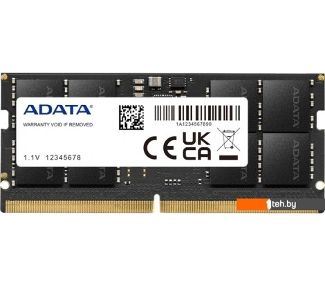  - Оперативная память ADATA 32ГБ DDR5 SODIMM 5600 МГц AD5S560032G-S - 32ГБ DDR5 SODIMM 5600 МГц AD5S560032G-S
