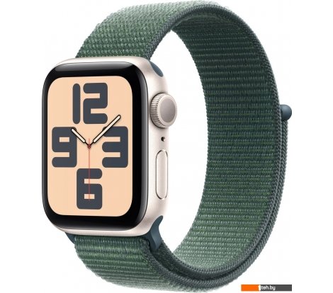  - Умные часы и браслеты Apple Watch SE 2 40 мм (алюминиевый корпус, звездный свет/зеленый, нейлоновый ремешок) - Watch SE 2 40 мм (алюминиевый корпус, звездный свет/зеленый, нейлоновый ремешок)