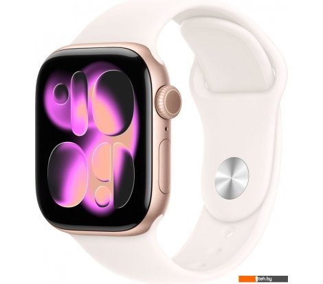  - Умные часы и браслеты Apple Watch Series 11 42 мм (алюминиевый корпус, розовое золото/легкие румяна, спортивный силиконовый ремешок M/L) - Watch Series 11 42 мм (алюминиевый корпус, розовое золото/легкие румяна, спортивный силиконовый ремешок M/L)