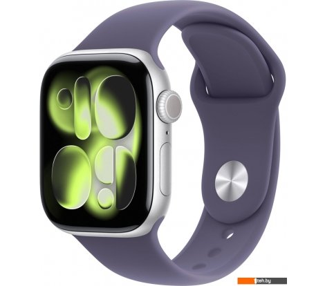  - Умные часы и браслеты Apple Watch Series 11 42 мм (алюминиевый корпус, серебристый/фиолетовый туман, спортивный силиконовый ремешок S/M) - Watch Series 11 42 мм (алюминиевый корпус, серебристый/фиолетовый туман, спортивный силиконовый ремешок S/M)