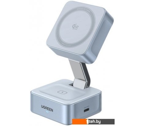  - Зарядные устройства Ugreen MagFlow 2-in-1 W752 55960 (голубой) - MagFlow 2-in-1 W752 55960 (голубой)