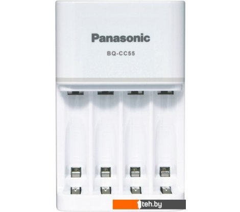  - Батарейки, аккумуляторы, зарядные Panasonic BQ-CC55E (белый) - BQ-CC55E (белый)
