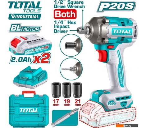  - Шуруповерты, гайковерты, электроотвертки Total TIWLI20236 (с 2-мя АКБ, кейс) - TIWLI20236 (с 2-мя АКБ, кейс)