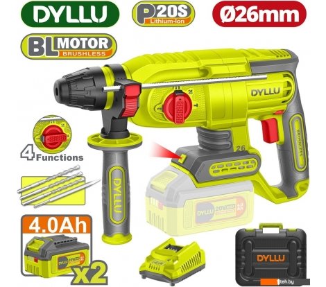  - Перфораторы Dyllu DTLM1B262 (с 2-мя АКБ, кейс) - DTLM1B262 (с 2-мя АКБ, кейс)