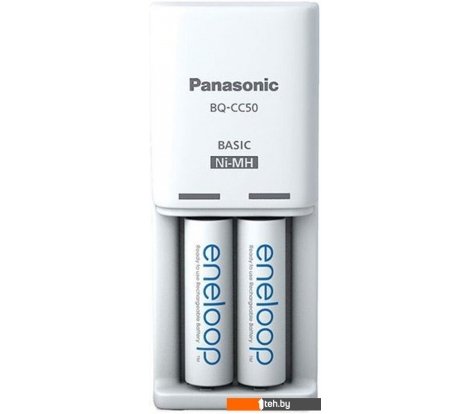 - Батарейки, аккумуляторы, зарядные Panasonic BQ-CC50 + 2xAA - BQ-CC50 + 2xAA