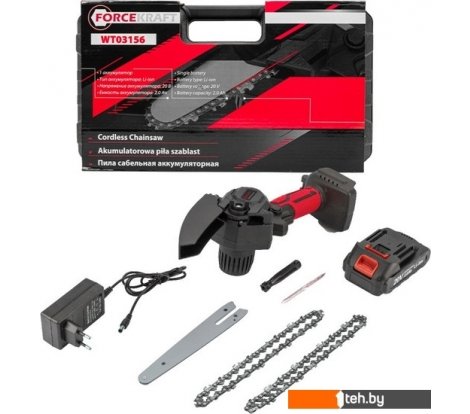  - Цепные электро- и бензопилы ForceKraft FK-WT03156 (с 1-им АКБ, кейс) - FK-WT03156 (с 1-им АКБ, кейс)