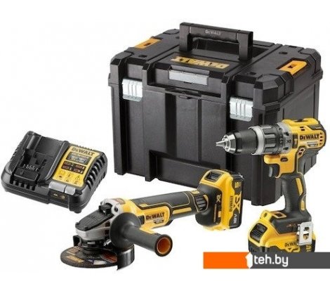  - Наборы электроинструментов DeWalt DCK2080P2T (шуруповерт, болгарка, 2 АКБ, кейс) - DCK2080P2T (шуруповерт, болгарка, 2 АКБ, кейс)