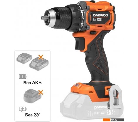  - Шуруповерты, гайковерты, электроотвертки Daewoo Power DAA 4021Li (без АКБ) - DAA 4021Li (без АКБ)