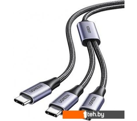  - Кабели, адаптеры, разветвители Ugreen US561 35087USB Type-C - USB Type-C x3 (1.5 м, черный) - US561 35087USB Type-C - USB Type-C x3 (1.5 м, черный)