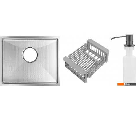  - Кухонные мойки Schtoff Undermount Best Decor Silver 5545 + коландер KR-1 GREY + дозатор SD-1 GREY - Undermount Best Decor Silver 5545 + коландер KR-1 GREY + дозатор SD-1 GREY