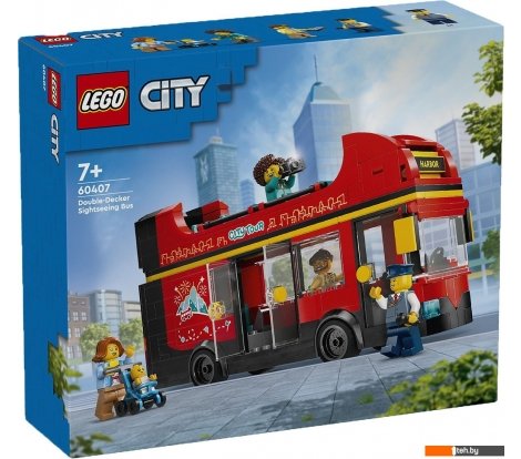  - Конструкторы LEGO City 60407 Красный двухэтажный экскурсионный автобус - City 60407 Красный двухэтажный экскурсионный автобус