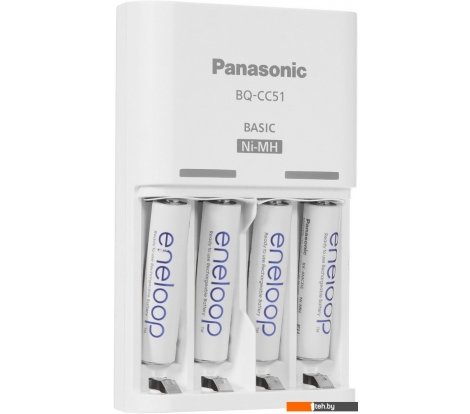  - Батарейки, аккумуляторы, зарядные Panasonic Eneloop Basiс Charger K-KJ51MCD04E - Eneloop Basiс Charger K-KJ51MCD04E