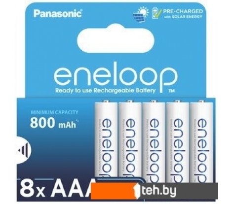 - Батарейки, аккумуляторы, зарядные Panasonic Eneloop AAA BK-4MCDE/8HH (8 шт) - Eneloop AAA BK-4MCDE/8HH (8 шт)