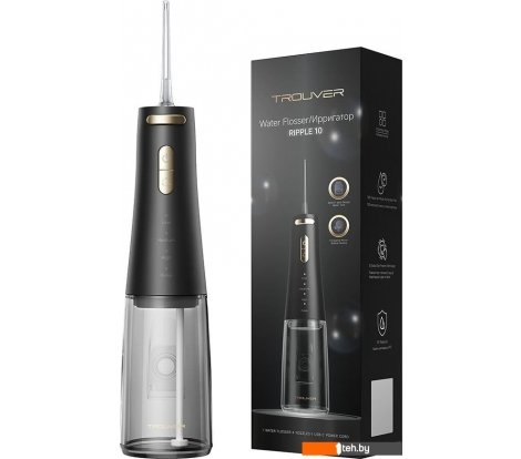  - Электрические зубные щетки и ирригаторы Trouver Ripple 10 water flosser Black AWF14A - Ripple 10 water flosser Black AWF14A