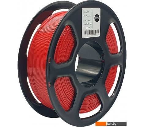  - Расходные материалы и аксессуары для 3D-печати Mitek PETG 1.75мм 1000 г (красный) - PETG 1.75мм 1000 г (красный)