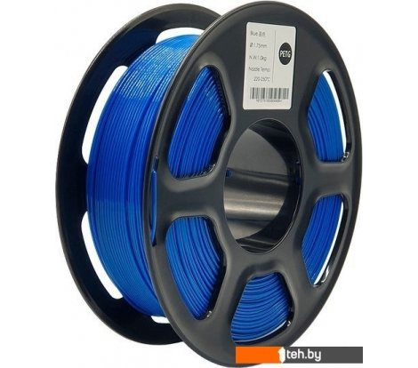  - Расходные материалы и аксессуары для 3D-печати Mitek PETG (1.75мм, 1кг, синий прозрачный) - PETG (1.75мм, 1кг, синий прозрачный)