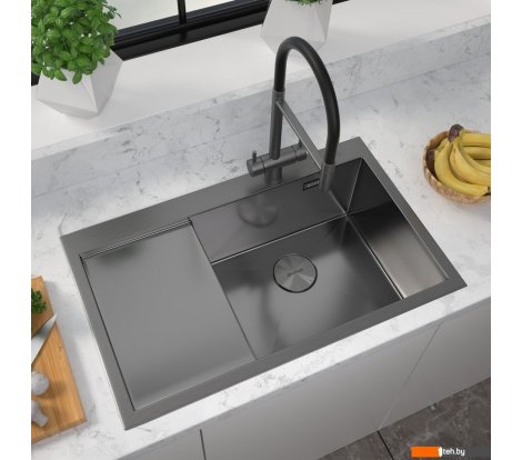  - Кухонные мойки Zorg ZRN 5080 Premium R PVD Gunblack - ZRN 5080 Premium R PVD Gunblack